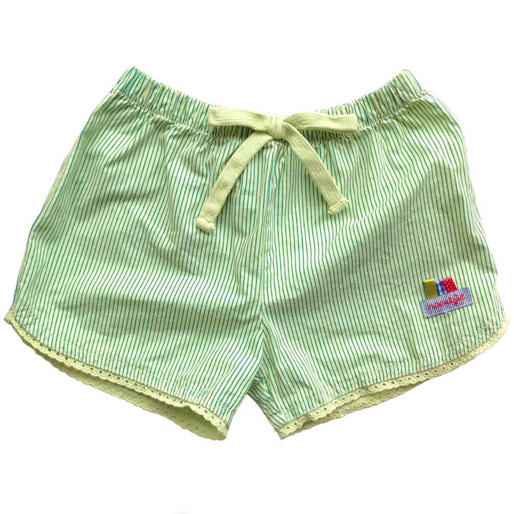 Naartjie Green Striped Shorts